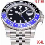 👉 Bezel 904L luxury Black&Blue Ceramic Sub Mechanical Watches 1:1 Men sapphire glass Watch NOOB ETA3186 AAA+