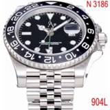 👉 Bezel zwart 904L luxury Black Ceramic GMT Mechanical Watches 1:1 Men sapphire glass Watch NOOB ETA 3186 AAA+ Top quality