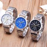 👉 Watch steel Men's Quartz Wristwatch Analog Wrist Luxury Stainless Strap Band Casual Masculino Watches Clock Relogio