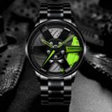 👉 Watch Watches Men's Wheel Rim Hub Sport Car Custom Design Creative Men Wrist Wristwatch Clock Relogio Masculino