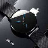 👉 Watch steel Minimalist Mens Fashion Casual Watches for Men Business Clock Male Stainless Mesh Belt Simple Quartz reloj hombre