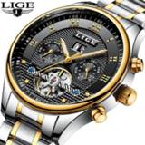 👉 Watch LIGE Watches Men's Automatic Machinery Business Waterproof Clocks Luxury Fashion Casual Relogio Masculino