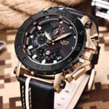 👉 Watch leather 2019 New LIGE Mens Watches Top Brand Luxury Men Casual Quartz Clock Male Sport Waterproof Relogio Masculino