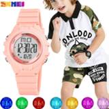 👉 Watch kinderen jongens meisjes SKMEI Digital Children's Sport Chrono LED Display Kids Clock Luminous Alarm Waterproof Boy Girl Electronic Wristwatch Gift