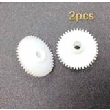 👉 Audiorecorder wit plastic 2pcs white gear for panasonic 900.700.750.950.655.550.80.40.303. TR333.TR265.D190WD audio recorder cassette deck player