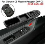 👉 Switch Auto Window Button For Citroen C3 Picasso Peugeot 207 CC 6554.QC Car Front Left Right Driver Side Electric Master
