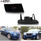 👉 Lens IJDM Euro Smoked Front Bumper Side Marker Light Housing Replacements For 2005-2010 Chrysler 300 Sidemarker Lamps
