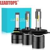 👉 Hoofdlamp LEADTOPS 2PCS Mini H1 h11 H3 H4 LED H7 Car Headlight 881 9005 H27 9006 H8 H9 880 9012 Fog lamps Bulbs Light Auto 12v CE