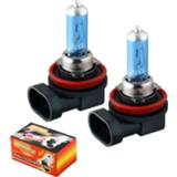 👉 Hoofdlamp wit 2pcs H8 Super Bright White Fog Lights Halogen Bulbs High Power 35W Car Headlight Lamp 12V styling light source parking