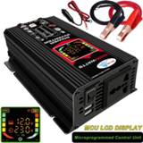 👉 Inverter Peak 6000W DC12V to AC110/220V Car Power Converter Adapter LED Display Dual USB Voltage Transformer Home Appliances