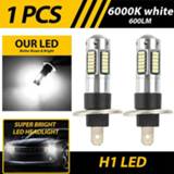 Projector wit Car H1 LED Fog Light Bulbs Kit High Beam DRL Super Bright 6000K White For Headlight/fog Light/Turn Light/Reverse