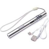 Zaklamp geel wit Multi-Function Usb Charging Pupil Light Mini Flashlight Yellow White Led Eye Ear