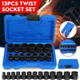 👉 Make-up remover 13Pcs Impact Damaged Bolt Nut Screw Extractor Socket Tool Kit Removal Set Wrench 3/8