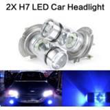 👉 Hoofdlamp wit 2X H7 LED Car Headlight High/Low 10000W 150000LM COB Kits Fog Light 6000K White Daytime Running Bulb Turning Parking