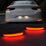 👉 Reflector lamp 2PCS LED Rear Fog Bumper Light Brake for Mazda 3 Axela 2019 2020