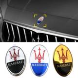 👉 Embleem Car Stickers Front Hood Emblem For Maserati Ghibli Reloj Levante Granturismo Quattroporte Ropa Coche GT GC Coupe Gransport Badge