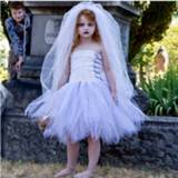 👉 Dress meisjes kinderen Halloween Zombie Tutu Girls Ghost Bride Wedding Cosplay Costume Kids Birthday Party With Veil For Photos