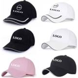 👉 Baseball cap zwart Car Logo Sports Hat for Mercedes AMG BMW Sunhat Auto Embroidery Emblem Outdoor Chapeau Peaked Men Topee Black