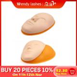 👉 Tattoo silicone mannen 5D Eyelash Extension Facial Training Head Practice Permanent Makeup Lip Eyebrow Skin Mannequin Face
