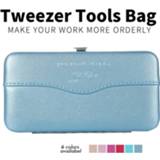 👉 Tweezer Professional Makeup Tool Storage Box For Eyelash Extension Tweezers Bag Beauty Eyelashes Case 9 Colors Choice