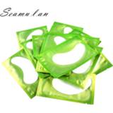 👉 Mascara Eyelash 50/100 pairs eye pads lint free for extension paper sticker wraps makeup tools