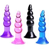 👉 Massager silicone jelly Anal Plug sex Toys for couples beginner Mini butt Beads Skin Feeling Dildo Male Prostate AC