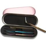👉 Tweezer Professional Eyelash Holder Premium Eyelashes Extension Tweezers Kit Packaging Case Box Makeup Tools