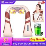 👉 Massager JinKaiRui Cordless Rechargeable Neck Back Shiatsu 3D Deep Kneading Portable Full Body Massagem with Heat Relieve Pain