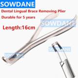 👉 Make-up remover Dental Orthodontic Lingual Bracket Removing Plier Brace Forcep Angled Dentist Remove Instrument Tool Long Handle