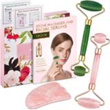 👉 Massager rose Quartz Roller Slimming Face Lifting Tool Natural Jade Facial Massage Stone Skin Beauty Care gift