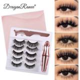 👉 Oogpotlood 3D Magnetic Eyelashes Eyeliner Set Long Lasting False Mink Waterproof Eye Lashes Extension Reusable Beauty Make Up Tool TSLM1