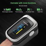 👉 Oximeter Finger Pulse OLED Blood Oxygen Saturation Heart Rate Monitor Oxymeters Medical With Respiratory Bag