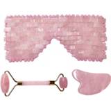 👉 Massager rose New Quartz Jade Eye Mask Roller Guasha Board Set Natural Stone Scraper Face Lift Facial Massage Tools