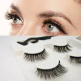 👉 Oogpotlood 3 pairs Magnetic Eyelashes Natural 3D Mink Eyeliner Eyelash Curler Extension Set Magnet Eye Lashes