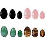 👉 Massager rose Undrilled Quartz Yoni Egg Set Natural Crystal Jade Stone Kegel Exercise Ball Vaginal Tightening Massage Eggs