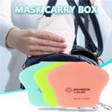 👉 Gezichtsmasker plastic Store Masks Box Holder Facemask Storage Portable Mouth Cap Folding Organizer Protective Case Clip Container
