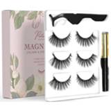 👉 Oogpotlood Aileishi 3 Pairs Magnetic Eyelashes 3D Mink False Eyelash Magnet Eyeliner Fake Waterproof Liquid Lash