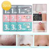 👉 Make-up remover 1pc Nasal Strips Blackhead Acne Nose Sticker Patch 3-Steps Deep Cleansing T-Area Cosmetic Face Care Safety