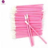 Lippenstift LASHPLUS 50Pcs Disposable Eyelash Brush Lashes Lipstick Micro Brushes Extension Applicator Cleaner Beauty Makeup Tools