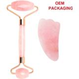 👉 Massager rose Jade Roller Massage Face Lift Quartz Facial Stone Slimming Slimmer