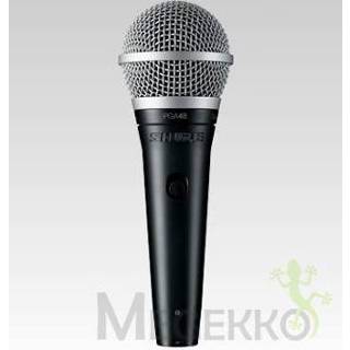 👉 Microfoon zwart Shure PGA48-XLR voor podiumpresentaties Zwart, Metallic