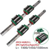 👉 Bearing Cnc set High efficiency HGH25 25mm linear guide rail HGR251400/1450/1500mm +HGW25 CC CA blocks for parts