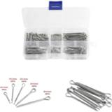 👉 Hardcase steel 175Pcs Assorted Sliver Split Pins Cotter Fixings Sizes Zinc Plated Hard Case Link Pin Set