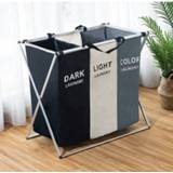 👉 Organizer Foldable Laundry Basket Portable Dirty Clothes Storage With Stand High Capacity Compartment Sort