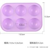 Cupcake silicone 6 DIY Cavity Half Sphere Circle Chocolate Cake Mold Baking Pan Decorative Mould Tool