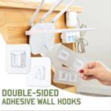 👉 Hanger transparent Home Double-sided Adhesive Wall Hooks Strong Suction Cup Sucker Storage Holder