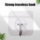 👉 Zuignap transparent Double Sided Adhesive Wall Hooks On The Self Hook For Kitchen Bathroom Suction Cup Sucker