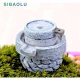 👉 Ornament resin Stone Mill figures decorative mountain mini fairy garden animals statue miniature figurine Moss micro landscape ornaments