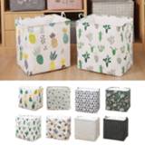 👉 Organizer Home Storage Folding Square Laundry Basket With Drawstring Waterproof Bin Dirty Clothes Clothing Toys Bucket