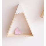 👉 Ornament small large 2Pc/Set Wooden and Storage Racks Creative Triangle Superposition Wall Hanging Shelf Children Bedroom Decor Ornaments